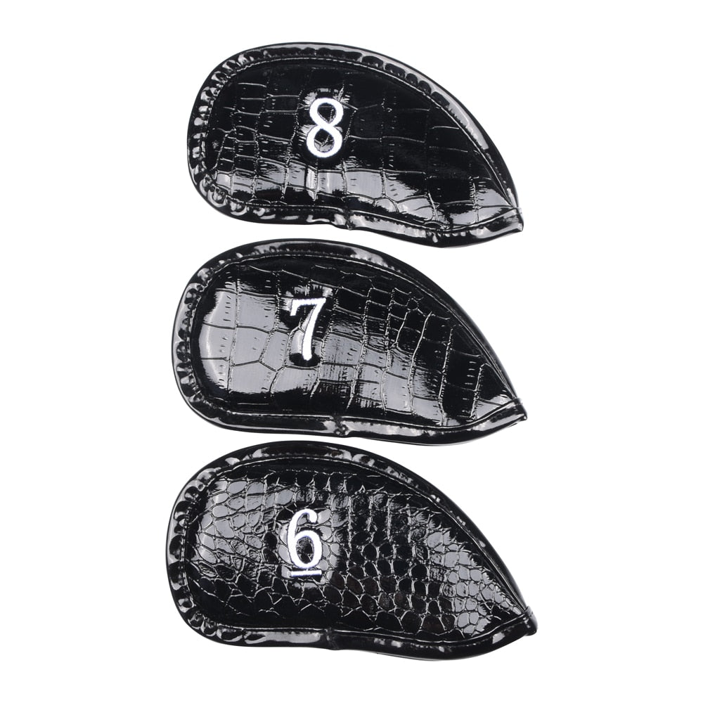 12 Piece Set of Leather Golf Club Headcovers