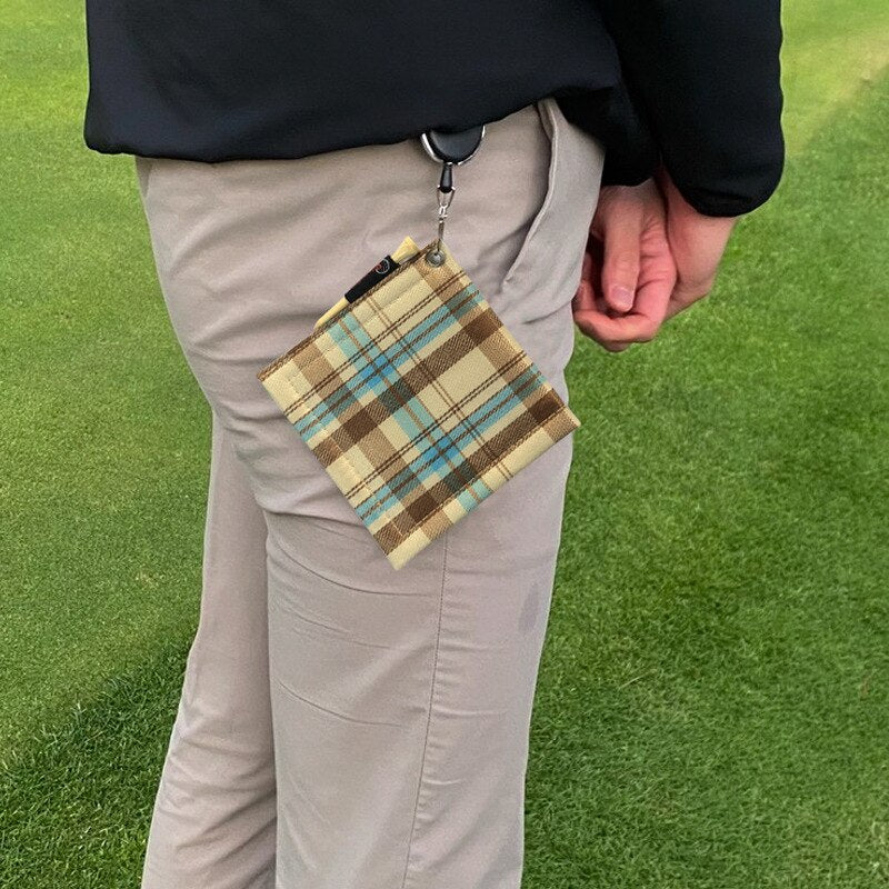 Plaid pattern Square Golf Towels