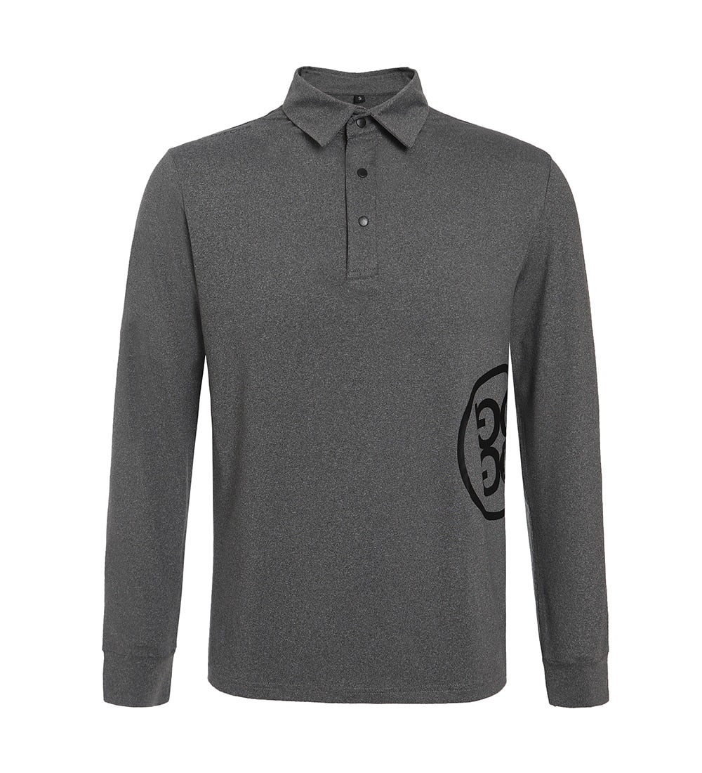 Casual Long Sleeved Collared Golf Shirts