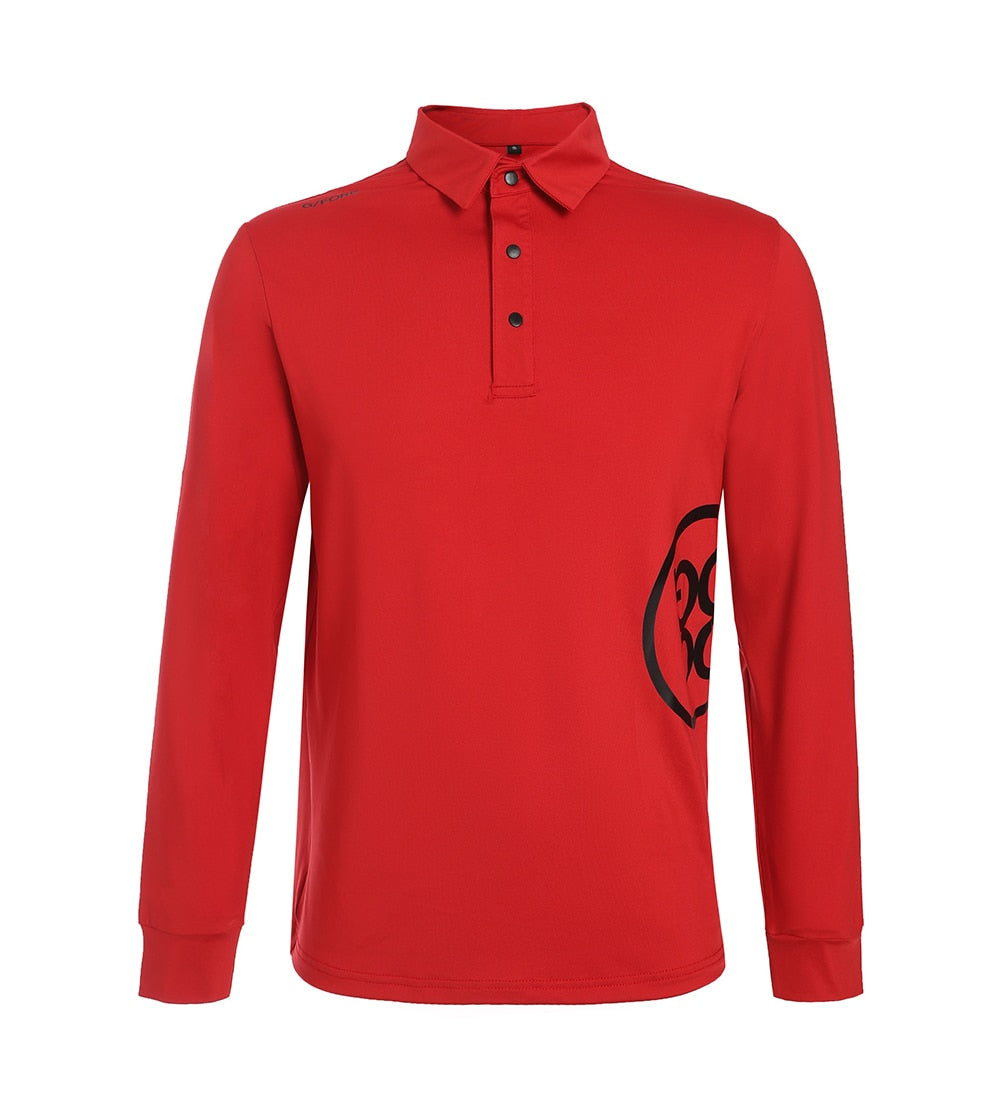 Casual Long Sleeved Collared Golf Shirts