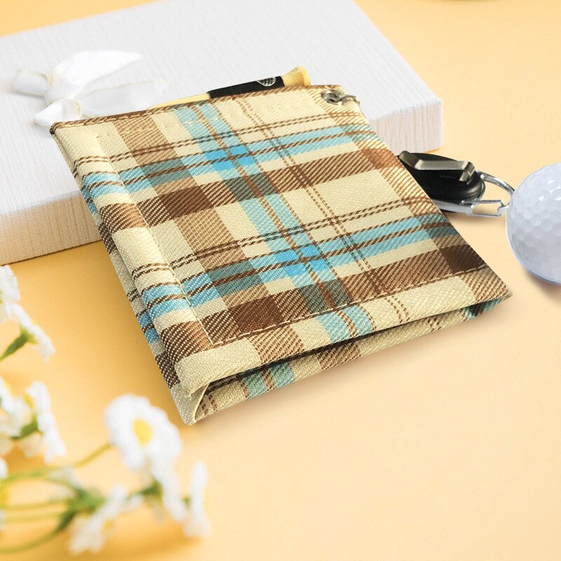 Plaid pattern Square Golf Towels