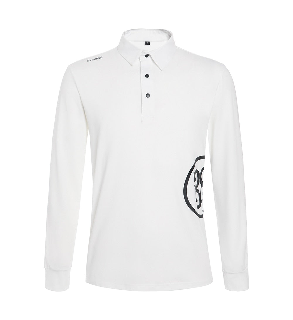 Casual Long Sleeved Collared Golf Shirts