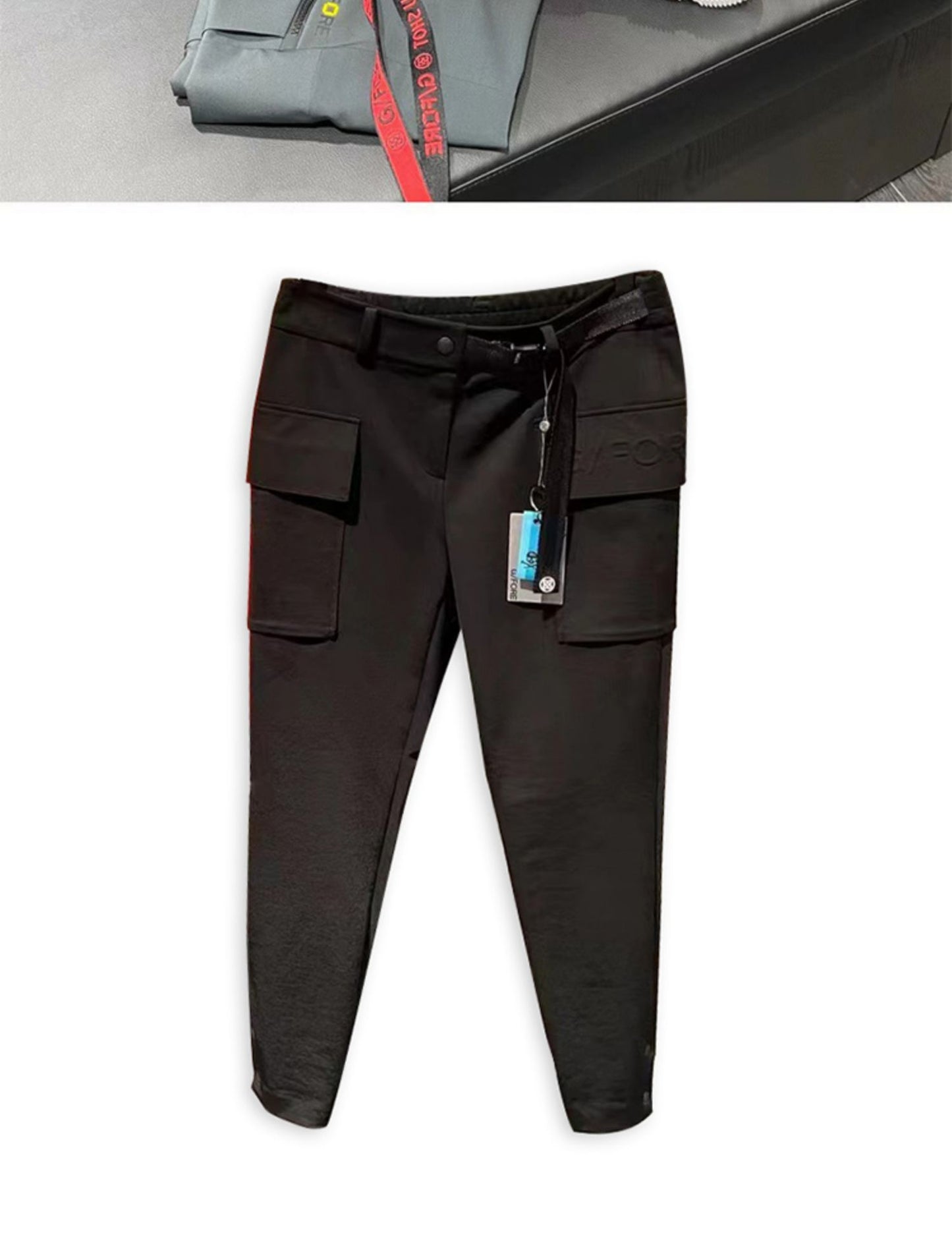 Slim Fit Pocketed Golf Trousers